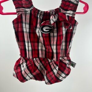 Georgia Bulldogs bubble, romper size 0-3 months